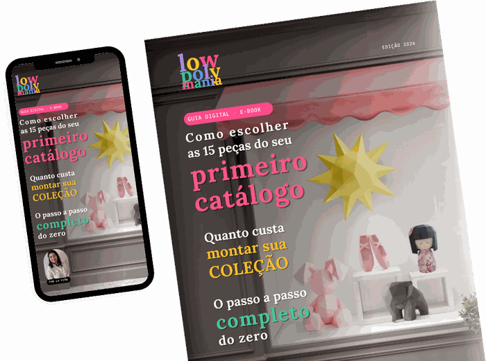 Mockup do e-book O Seu Primeiro Catálogo
